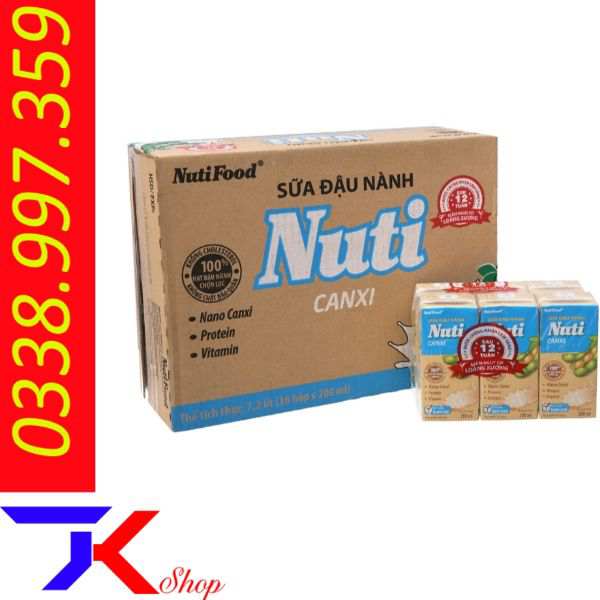 Thùng Sữa Đậu Nành Nutifood (36 Hộp x 200ml)